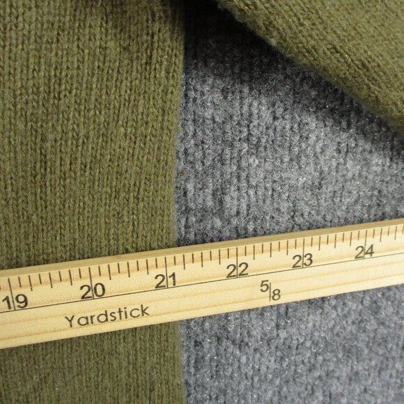 North Face Sweater Mens L Green A5 Series Lambs Wool Crew Pull Over Climb Hike - Picture 12 of 16